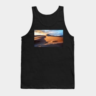 Sahara desert near Merzouga, Morocco at sunset Tank Top